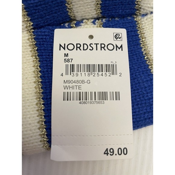 WHOOPI GOLDBERG C For Chanukah Blue White Yellow Dog Sweater & Beanie Set Medium - Picture 10 of 11